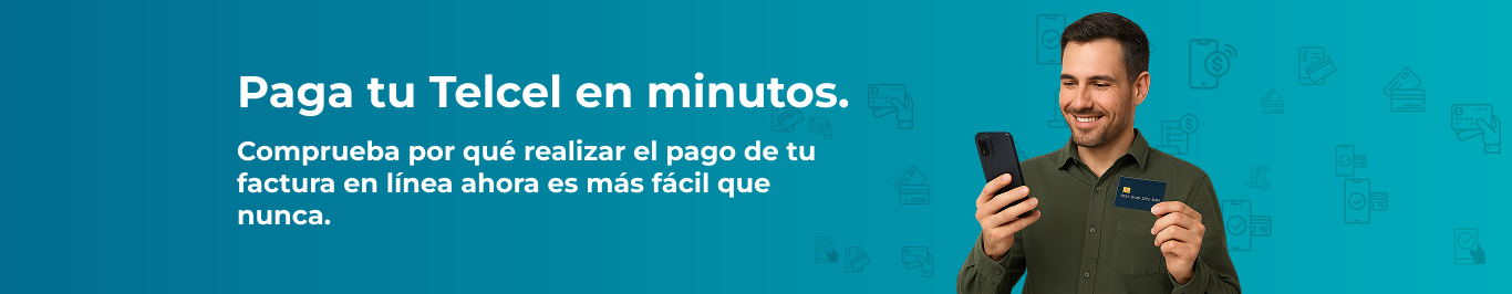 Paga tu Factura Telcel en línea de forma rápida y segura - Banner
