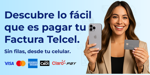 Paga tu Factura Telcel Intermedio Alto desde tu celular - Banner móvil