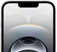 iPhone 16e, diseño todo pantalla, Dynamic Island en el centro de la parte superior, borde de la pantalla negro y delgado